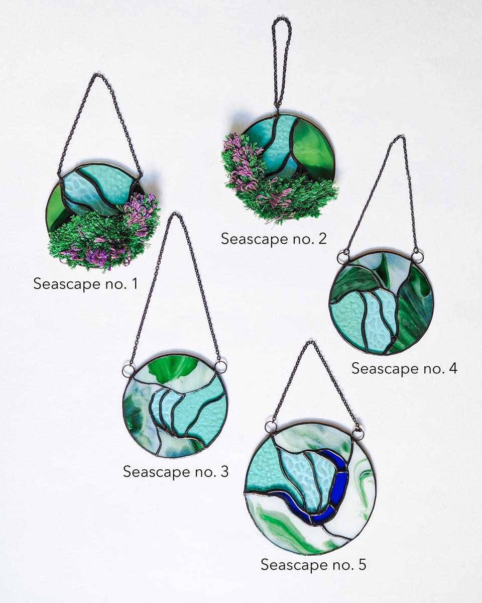 Stained Glass Ocean Sunset Polymer Clay Cutters